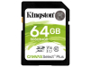 64GB  SDXC Card (Class 10) UHS-I , U1, Kingston Canvas Select Plus