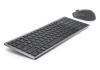 Wireless Keyboard & Mouse Dell KM7120W, Multimedia Keys, 2.4Ghz/BT, Russian, Titan Grey