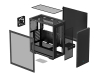 Case ATX Deepcool CH510, w/o PSU, 1x120mm, Tempered Glass, 2xUSB3.0, VGA&lHeadset holder, Black