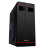 Case ATX 500W Sohoo 5907BR, 2xUSB2.0, Black-Red, ATX-500W-12cm