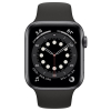 Apple Watch Series 6 GPS, 40mm, Aluminum Case with Black Sport Band, MG133 GPS, Space Gray