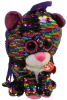 TY TF Sequins DOTTY - leopard 25 cm (backpack)