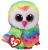 TY BB OWEN - multicolor owl 24 cm