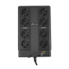 UPS PowerCom CUB-650E 650VA/390W LCD, AVR, USB-B, RJ45/RJ11, 8*Schuko 
