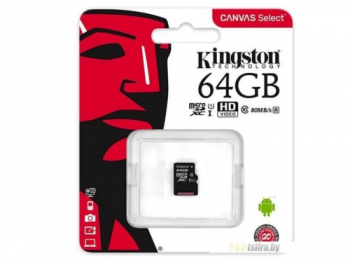  64GB SD Class10 UHS-I Kingston Canvas Select