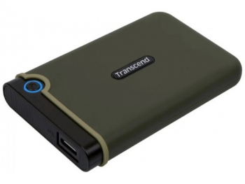 1.0TB (USB3.1) 2.5" Transcend "StoreJet 25M3G" Slim, Military Green