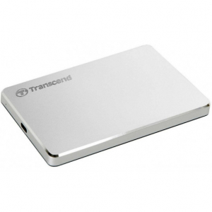 2.0TB (USB3.1/Type-C) 2.5" Transcend "StoreJet 25C3S", Silver