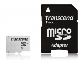 256GB MicroSD (Class 10) UHS-I (U1)+SD adapter, Transcend