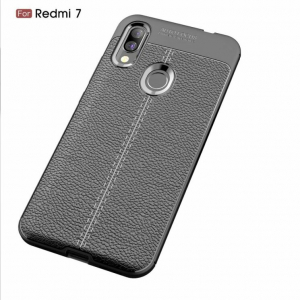 Xiaomi RedMi 7, Leather - Black
