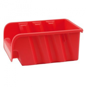 Lădiță din plastic 235x173x125 mm, rosu