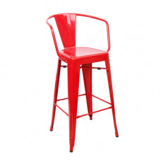 Scaun metalic 510x530x1040 mm, roşu