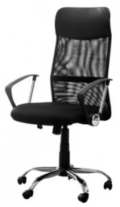 Scaun Ultra crom Tilt mesh negru