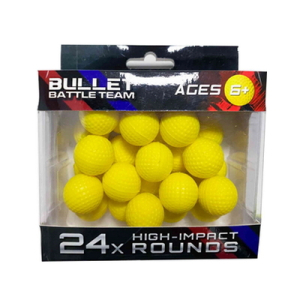 822, Gemsum PU Round Bullets, 24pcs