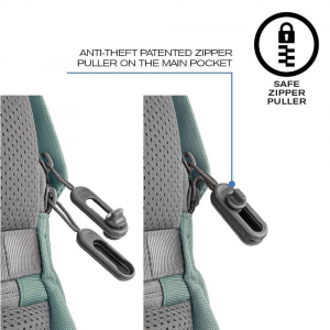 Backpack Bobby Soft, anti-theft, P705.797 for Laptop 15.6" & City Bags, Green