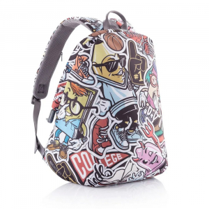 Backpack Bobby Soft Art, anti-theft, P705.868 for Laptop 15.6" & City Bags, Grafitti Blue