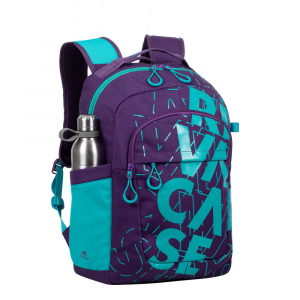 Backpack Rivacase 5430, for Laptop 15,6" & City bags, Violet/Aqua