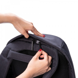 Backpack Bobby Compact, anti-theft, P705.651 for Laptop 14" & City Bags, Zebra 