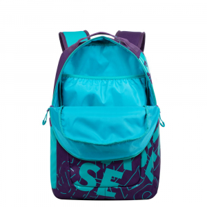 Backpack Rivacase 5430, for Laptop 15,6" & City bags, Violet/Aqua