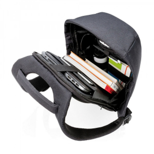 Backpack Bobby Compact, anti-theft, P705.651 for Laptop 14" & City Bags, Zebra 