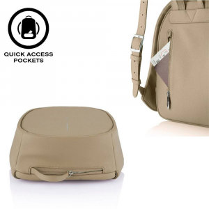 Backpack Bobby Elle, anti-theft, P705.226 for Tablet 9.7" & City Bags, Brown