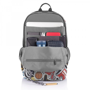 Backpack Bobby Soft Art, anti-theft, P705.868 for Laptop 15.6" & City Bags, Grafitti Blue