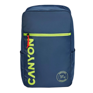 Backpack Canyon CSZ-02, for Laptop 15,6", For low-cost airlines, 20L, Anti-theft hidden zipper, Navy