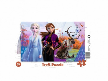 Trefl Puzzles - 15 Frame - Anna and Elsa's Magical World / Disney Frozen 2