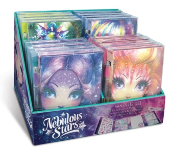 Nebulous Stars Mini Note Set - Counter Display (16 pcs / 4 each model)