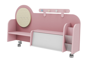 Bookshelf H10A for SIHOO H10D 120 mm Light Pink