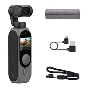 Xiaomi FIMI Palm 2 Gimbal Camera, 128° 4K UHD Ultra Wide Angle Lens, Black