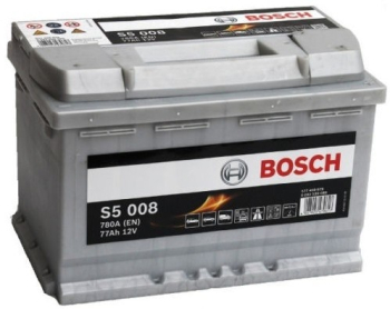 Аккумулятор BOSCH 77AH 780A(EN) клемы 0 (278x175x190) S5 008