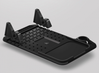 Silicone Car Holder Hoco, With Charging, CA1, Black