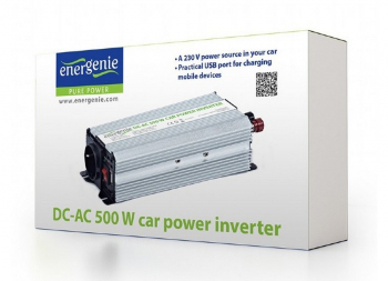 Inverter Energenie car power: Max.500W, 12 V, EG-PWC-033