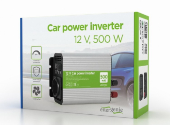 Inverter Energenie car power: Max.500W, 12 V, EG-PWC-033