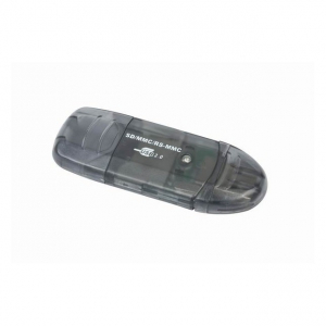 USB2.0 Card Reader Gembird "FD2-SD-1", Supports all SD, MMC and RS-MMC cards, USB stick