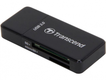 Card Reader Transcend "TS-RDF5K" Black, USB3.1 (SDHC/SDXC/microSDHC/SDXC)