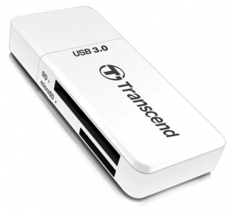 Card Reader Transcend "TS-RDF5W" White, USB3.1 (SDHC/SDXC/microSDHC/SDXC)