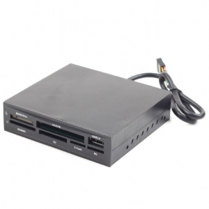3.5" Card Reader Internal Gembird FDI2-ALLIN1-02-B, MS/MS Duo/SD/MMC/ XD/ CF/CFII/T-Flash,M2/USB 2.0