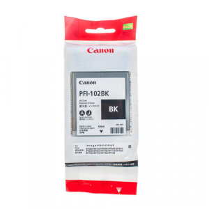 Ink Cartridge Canon PFI-102Bk black,130ml for iPF765,760,755,750,720,710,700,655,650,610,605