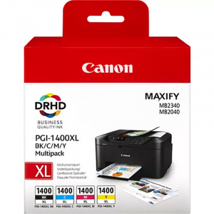 Ink Cartridge Canon PGI-1400XL, BK/C/M/Y Multipack 