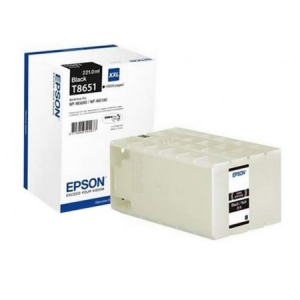 Ink Cartridge Epson T8651 / C13T865140, WF-M5xxx XXL Mono Cartridge, 221ml, 10'000 pages