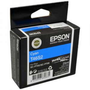 Ink Cartridge Epson T46S2 UltraChrome PRO 10 Ink, Cyan, C13T46S200