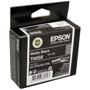 Ink Cartridge Epson T46S8 UltraChrome PRO 10 Ink, Matte Black, C13T46S800