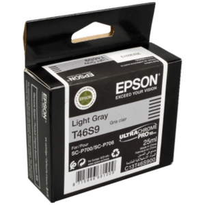 Ink Cartridge Epson T46S9 UltraChrome PRO 10 Ink, Light Gray, C13T46S900