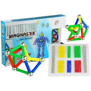 54157 Constructor Magnetic Magnastix 136 Pcs