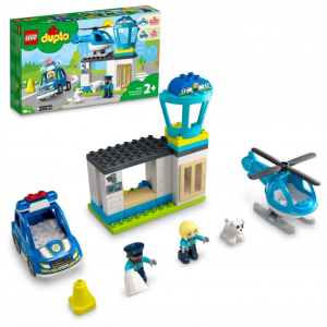 Конструктор LEGO DUPLO Town Полицейский участок и вертолёт 40 деталей (10959)