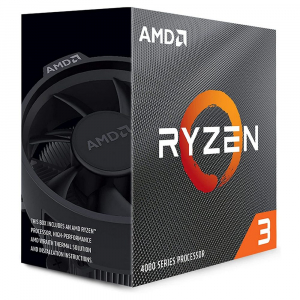 CPU AMD Ryzen 3 4100  (3.8-4.0GHz, 4C/8T, L2 2MB, L3 4MB, 7nm, 65W), Socket AM4, OEM+Cooler