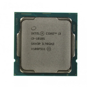 CPU Intel Core i3-10105 3.7-4.4GHz (4C/8T, 6MB, S1200, 14nm, Integrated UHD Graphics 630, 65W) Tray