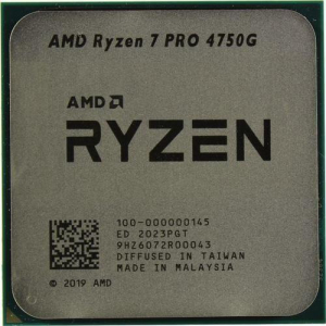 APU AMD Ryzen 7 PRO 4750G (3.6-4.4GHz, 8C/16T, L3 8MB, 7nm, Radeon Graphics, 65W), AM4, Tray