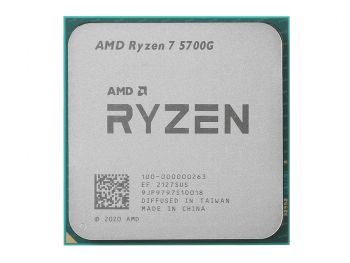 APU AMD Ryzen 7 5700G (3.8-4.6GHz, 8C/16T, L3 16MB, 7nm, Radeon Graphics(8C), 65W), AM4, Tray